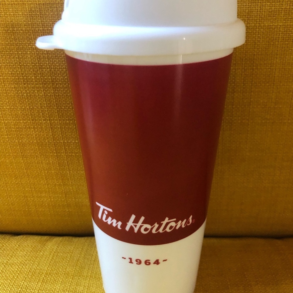 Tim Hortons Red and White 2017 Travel Mug - Picture 2 of 7